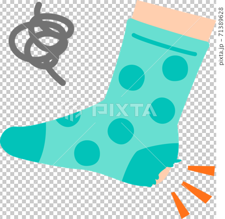 Cute socks with holes in the heel 71389628