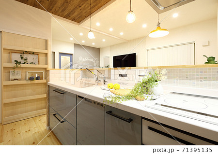 お洒落なキッチンルーム イメージ 71395135