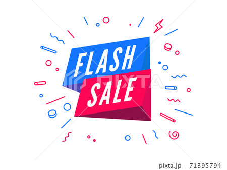 Flash sale, Online marketing banner template design. 71395794
