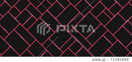Abstract black background, red light line mosaic, diagonal shape, dark minimal design with copy space, vector illustration 71395899