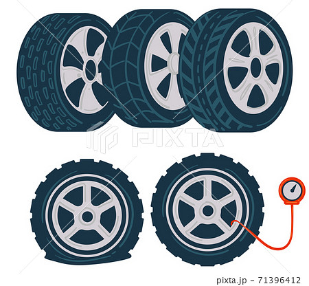 Car tyre pressure measuring and car maintenance 71396412