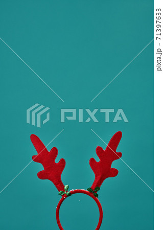 Headband with antlers, christmas decoration with place for text 71397633