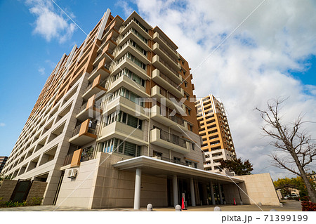 マンション 外観 の写真素材