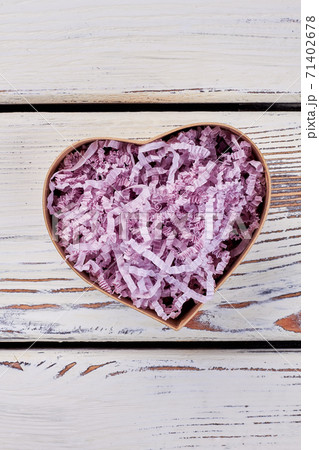 Heart-shaped gift box. 71402678