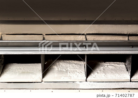 Hangar with flour. 71402787