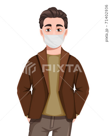 Young handsome business man in flat style 71402936