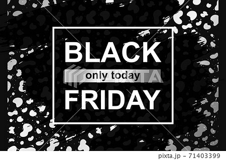 Template Card Black Friday Sale On Modern Cow Hideのイラスト素材