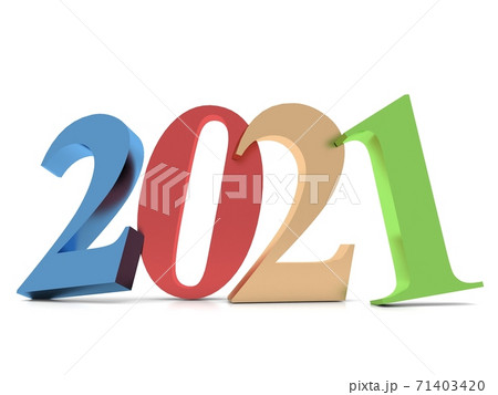 New Year 2021 , 3d rendering New Year 2021 , 3d rendering 71403420