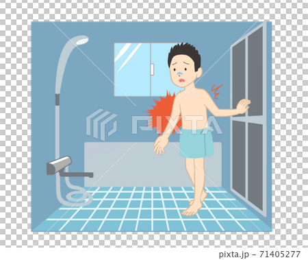 Heat shock in the bathroom Male (no line) 71405277