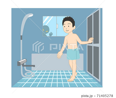 浴室で覗き被害　男性(線無し) 71405278