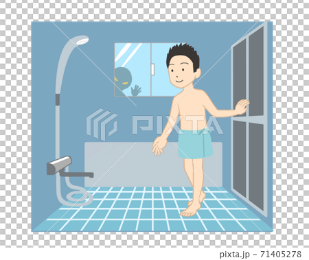 浴室で覗き被害　男性(線無し) 71405278