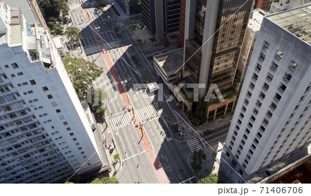Avenida Paulista in Sao Paulo city. 71406706