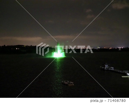 柴山潟ライトアップ噴水 71408780