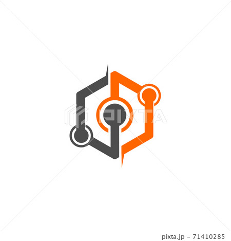 connect technology electricity Company Template Sign Isolated connect technology electricity Company Template Sign Isolated 71410285