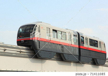 沖縄のモノレール ゆいレールの写真素材