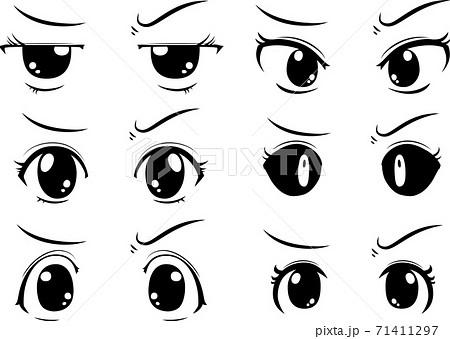 ARTIONE How To Draw Anime Eyes Stock Illustration - Illustration of  vehicle, cute: 263694305