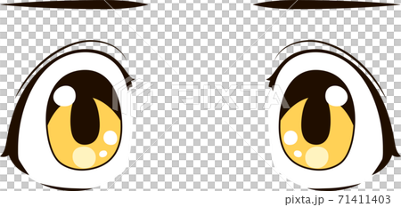 動漫風格的眼睛可愛漂亮的女孩動漫卡通正常無表情 71411403