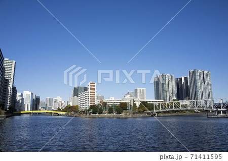 東京 天王洲の風景 天王洲運河、高浜運河 東京 天王洲の風景 天王洲運河、高浜運河 71411595