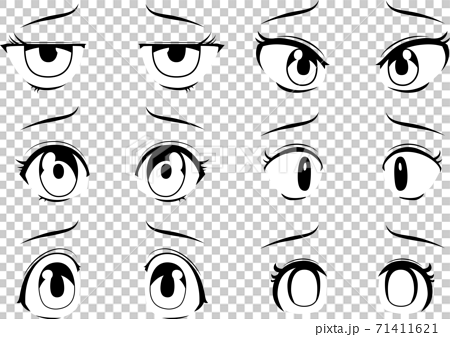 anime eyes with hearts Stock Vector  Adobe Stock