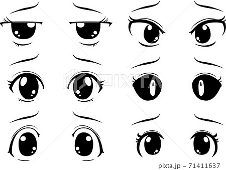 anime__eyes_by_luffiexxx-  Anime eyes, Female anime eyes, Face outline