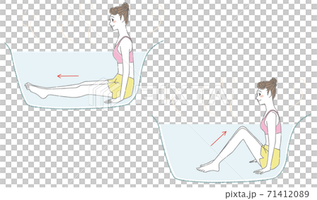 お風呂でストレッチ お風呂でストレッチ 71412089