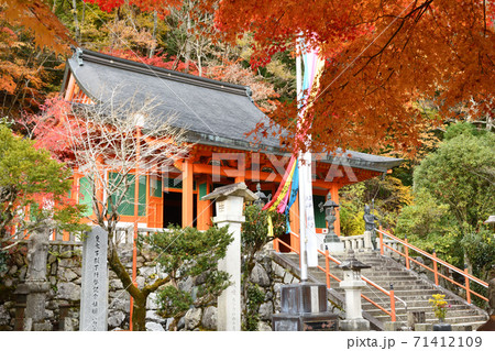 大峰山 秋の龍泉寺本堂 大峰山 秋の龍泉寺本堂 71412109