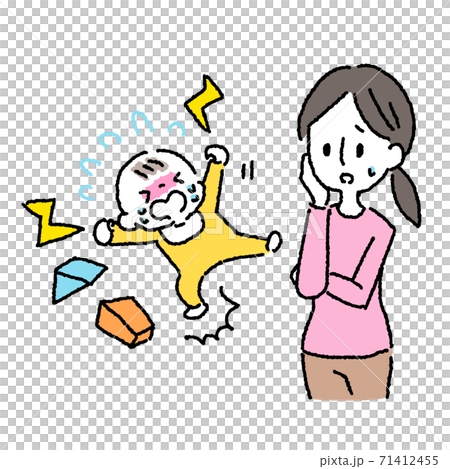 Parenting_Building blocks_Childcare_Childcare_Angry_Tantrum_Crying_Trouble 71412455