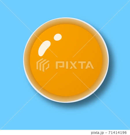 Egg Top View on blue background. Vector Illustration. Egg Top View on blue background. Vector Illustration. 71414196