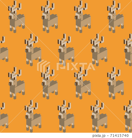 Seamless geometric pattern with the image of Christmas snowflakes, balls and deer. Vector design for holiday web banner, business presentation, brand package, fabric, print, wallpaper, postcards. Seamless geometric pattern with the image of Christmas snowflakes, balls and deer. Vector design for holiday web banner, business presentation, brand package, fabric, print, wallpaper, postcards. 71415740
