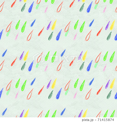 Coloful rain drops seamless pattern 71415874