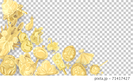 Gold lucky motif background layout 71417427