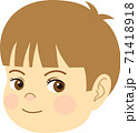 男の子の顔（3歳前後）1 71418918