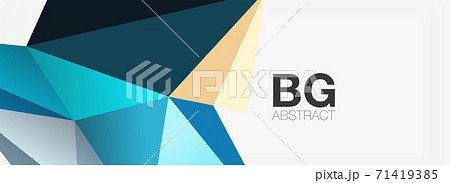 3d mosaic abstract backgrounds, low poly shape geometric design 71419385