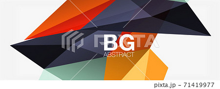 3d mosaic abstract backgrounds, low poly shape geometric design 71419977