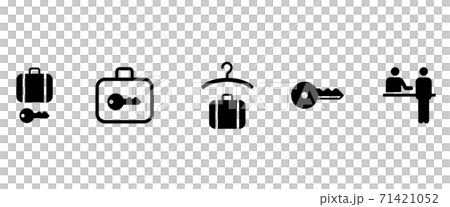 アイコン　荷物　クローク　ロッカー 71421052