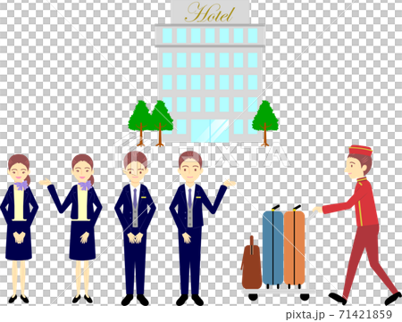 ホテルのコンシェルジュ＆ポーター 71421859