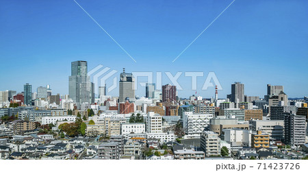 仙台市全景　伊達政宗騎馬像　青葉城址 71423726