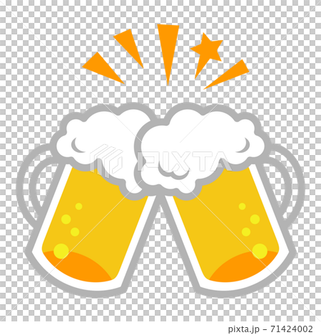 生啤酒吐司插圖圖像 71424002