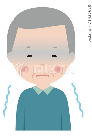 男性 かわいい シニア キャラクター 寒い 震えるのイラスト素材 男性 かわいい シニア キャラクター 寒い 震えるのイラスト素材