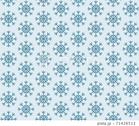 Seamless geometric pattern with the image of snowflakes. Vector design for holiday web banner, business presentation, brand package, fabric, print, wallpaper, postcards. 71426513