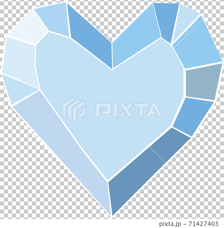 氷のようなハートのイラスト素材 [71427403] - PIXTA