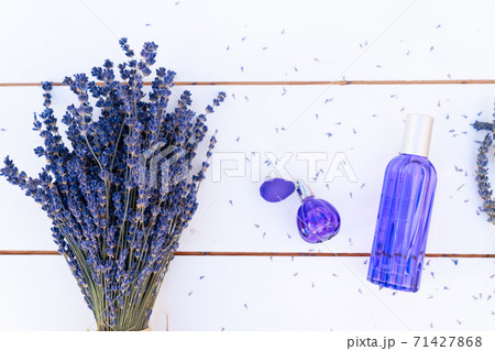 Lavender flowers and lavender oil Lavender flowers and lavender oil 71427868