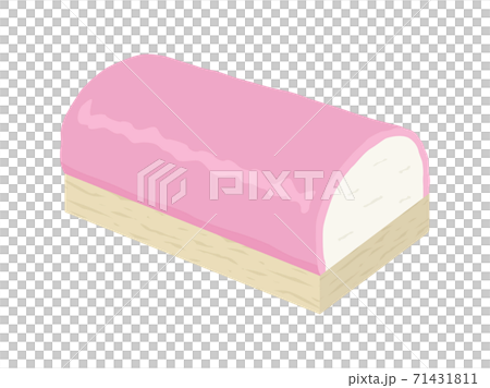 Illustration of pink kamaboko 71431811
