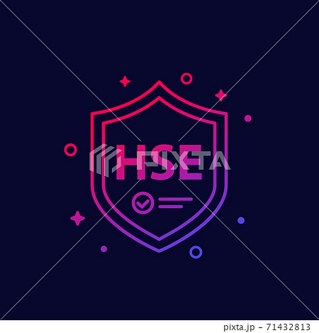 HSE icon for web, vector 71432813