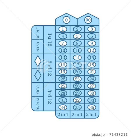 Roulette Table Icon 71433211
