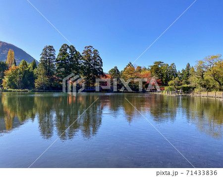 湯布院 金鱗湖の紅葉 湯布院 金鱗湖の紅葉 71433836