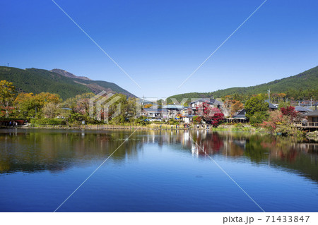 湯布院　金鱗湖の紅葉 71433847