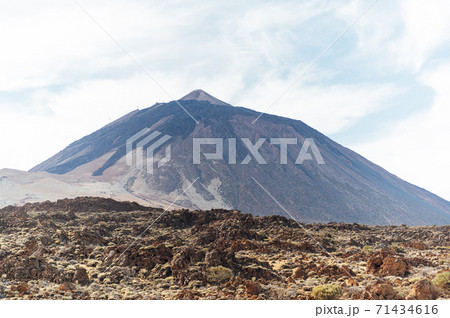 Fantastic landscape and view of the Teide stratovolcano in Spain, Canary Islands. 71434616