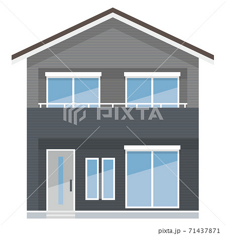 外壁塗装シリーズ マイホームのイラスト素材