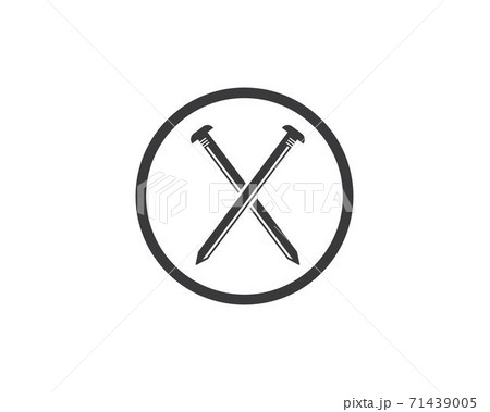 metal nail vector illustration design metal nail vector illustration design 71439005